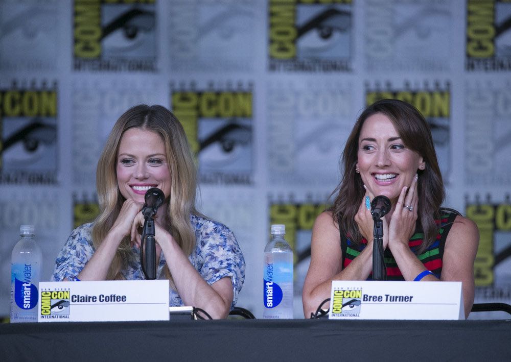 COMIC-CON INTERNATIONAL: SAN DIEGO 2016 -- "Grimm Panel" -- Pictured: (l-r) Claire Coffee, Bree Turner, Saturday, July 23, 2016, from the San Diego Convention Center, San Diego, Calif. -- (Photo by: Mark Davis/NBC)