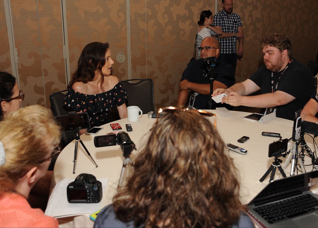 FOX FANFARE AT SAN DIEGO COMIC-CON © 2016: PRISON BREAK cast member Sarah Wayne Callies during the PRISON BREAK press room on Sunday, July 24 at the FOX FANFARE AT SAN DIEGO COMIC-CON © 2016. CR: Scott Kirkland/FOX © 2016 FOX BROADCASTING