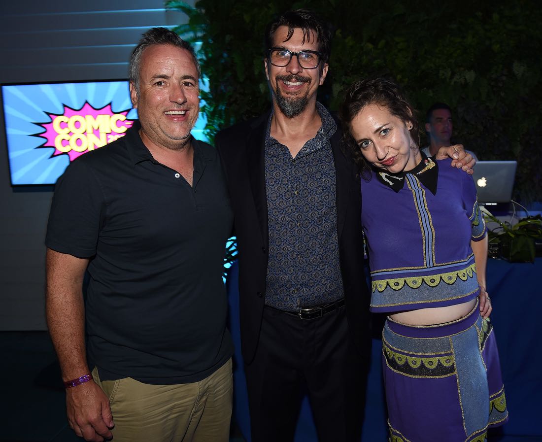 FOX FANFARE ALL-STAR COMIC CON PARTY AT SAN DIEGO COMIC-CON © 2016: Larry Murphy, Lucky Yates, and Kristen Schaal attend the FOX FANFARE ALL-STAR COMIC CON PARTY AT SAN DIEGO COMIC-CON © 2016 on Friday, July 22 at the Andaz Hotel in San Diego, CA. CR: Frank Micelotta/FOX © 2016 FOX BROADCASTING FOX FANFARE ALL-STAR COMIC CON PARTY AT SAN DIEGO COMIC-CON © 2016: Larry Murphy, Lucky Yates, and Kristen Schaal attend the FOX FANFARE ALL-STAR COMIC CON PARTY AT SAN DIEGO COMIC-CON © 2016 on Friday, July 22 at the Andaz Hotel in San Diego, CA. CR: Frank Micelotta/FOX © 2016 FOX BROADCASTING