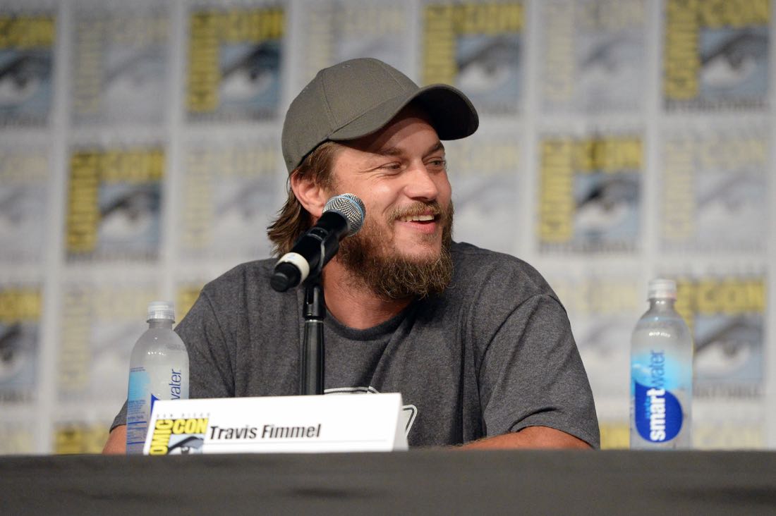 SAN DIEGO, CA - JULY 22: Actor Travis Fimmel attends the "Vikings" panel during Comic-Con International 2016 at San Diego Convention Center on July 22, 2016 in San Diego, California. (Photo by Charley Gallay/Getty Images for HISTORY )