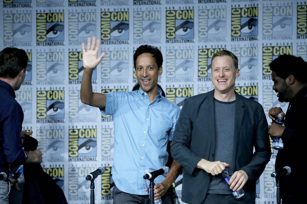 COMIC-CON INTERNATIONAL: SAN DIEGO 2016 -- "Powerless Press Room and Carpet" -- Pictured: (l-r) Danny Pudi, Alan Tudyk -- (Photo by: Mark Davis/NBC)