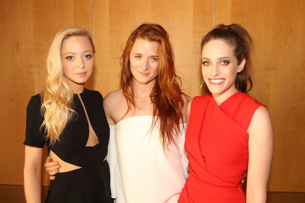 COMIC-CON INTERNATIONAL: SAN DIEGO -- "Mr. Robot Petco Park Stunt" -- Pictured: (l-r) Portia Doubleday, Grace Gummer, Carly Chaiken -- (Photo by: Evans Vestal Ward/USA Network)