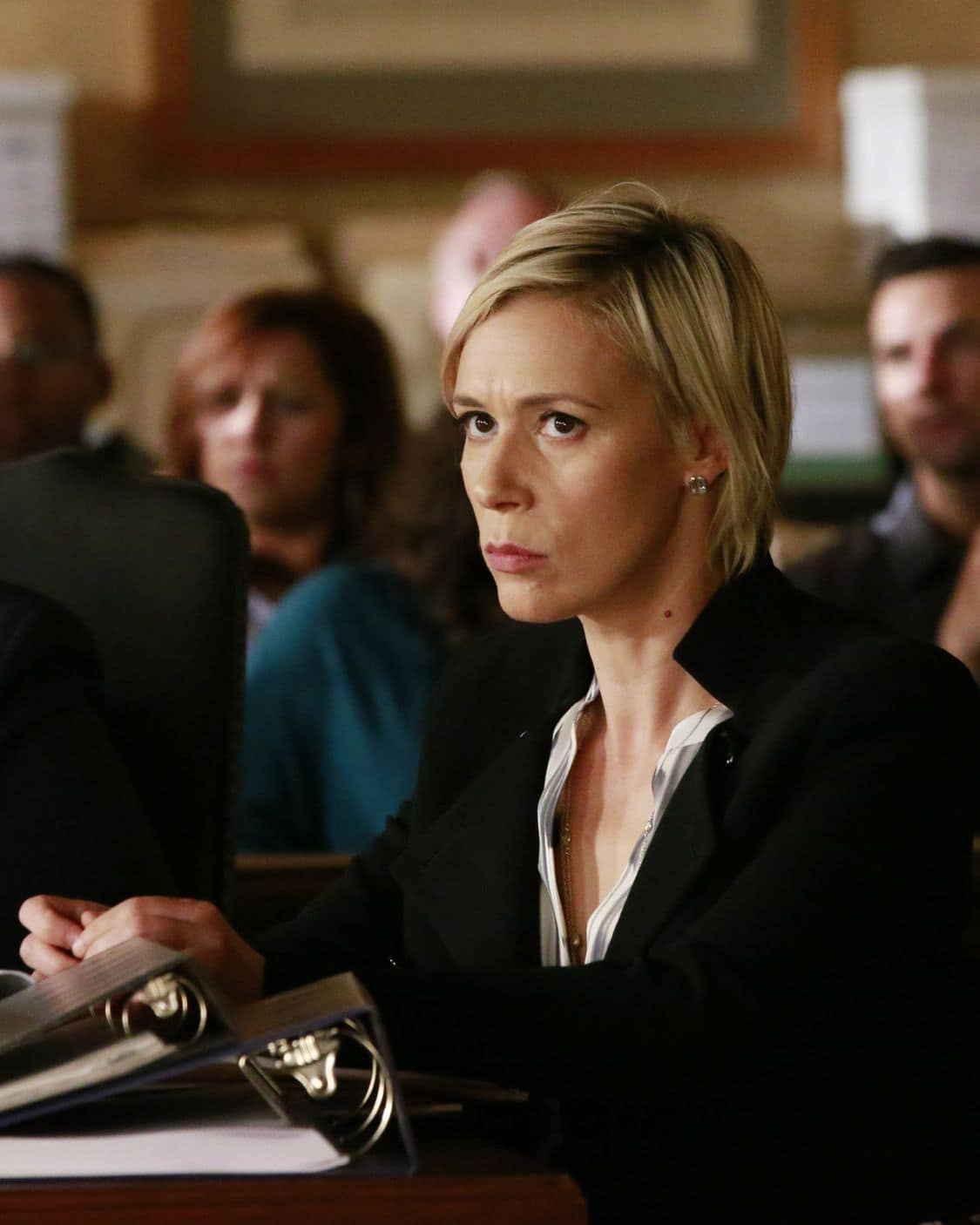 HOW TO GET AWAY WITH MURDER - "Always Bet Black" - Annalise presents her class with a high-profile murder case that pushes even the Keating 5's morals, while Laurel makes a shocking discovery through an unlikely source, on "How to Get Away with Murder," THURSDAY, OCTOBER 6 (10:00-11:00 p.m. EDT), on the ABC Television Network. (ABC/Mitch Haaseth) LIZA WEIL