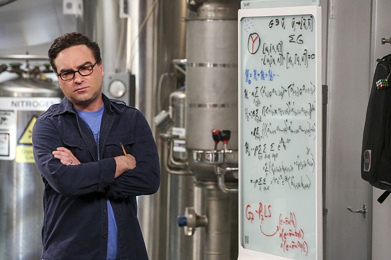 "The Dependence Transcendence" -- Pictured: Leonard Hofstadter (Johnny Galecki). Tensions rise when the boys struggle to complete their government project on time and Sheldon tries an energy drink to stay awake. Also, Penny and Amy go to a "party" at Bert (Brian Posehn) the geologist's house and Kooothrappali learns Bernadette's true feelings about her pregnancy when they clean out the future baby room, on THE BIG BANG THEORY, Monday, Oct. 3 (8:00-8:31 PM, ET/PT), on the CBS Television Network. Dean Norris returns as Air Force Representative Colonel Williams. Photo: Michael Yarish/Warner Bros. Entertainment Inc. é 2016 WBEI. All rights reserved.