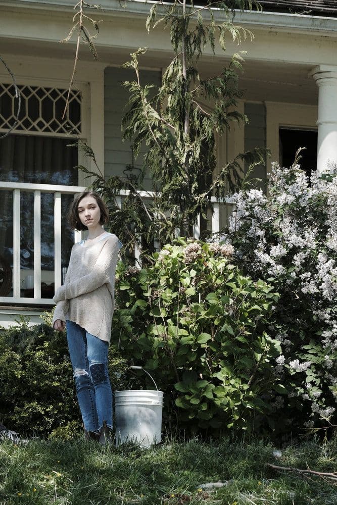 AFTERMATH -- "RVL 6768" Episode 101 -- Pictured: Julia Sarah Stone as Dana Copeland -- (Photo by: Eike Schroter/Aftermath ULC/Syfy)