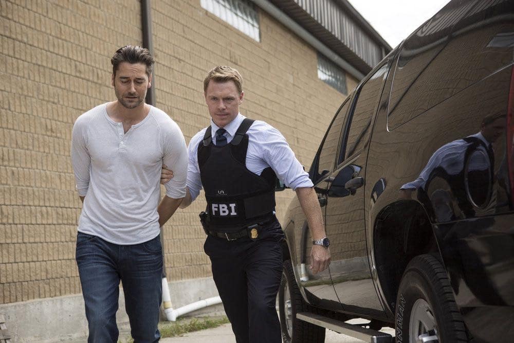 THE BLACKLIST -- "Miles McGrath #65" Episode 403 -- Pictured: (l-r) Ryan Eggold as Tom Keen, Diego Klattenhoff as Donald Ressler -- (Photo by: Eric Liebowitz/NBC)