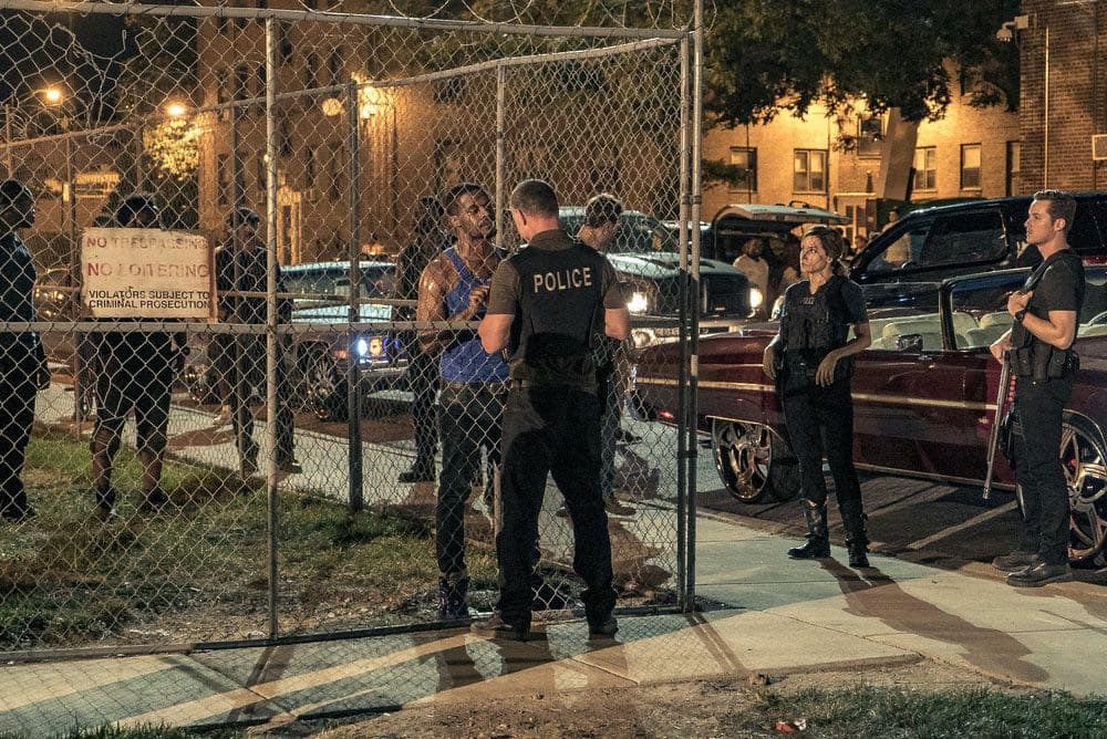 CHICAGO P.D.  -- "Made a Wrong Turn" Episode 402 -- Pictured: (l-r) Jason Beghe as Hank Voight, Sophia Bush as Erin Lindsay, Jesse Lee Soffer as Jay Halstead -- (Photo by: Matt Dinerstein/NBC)