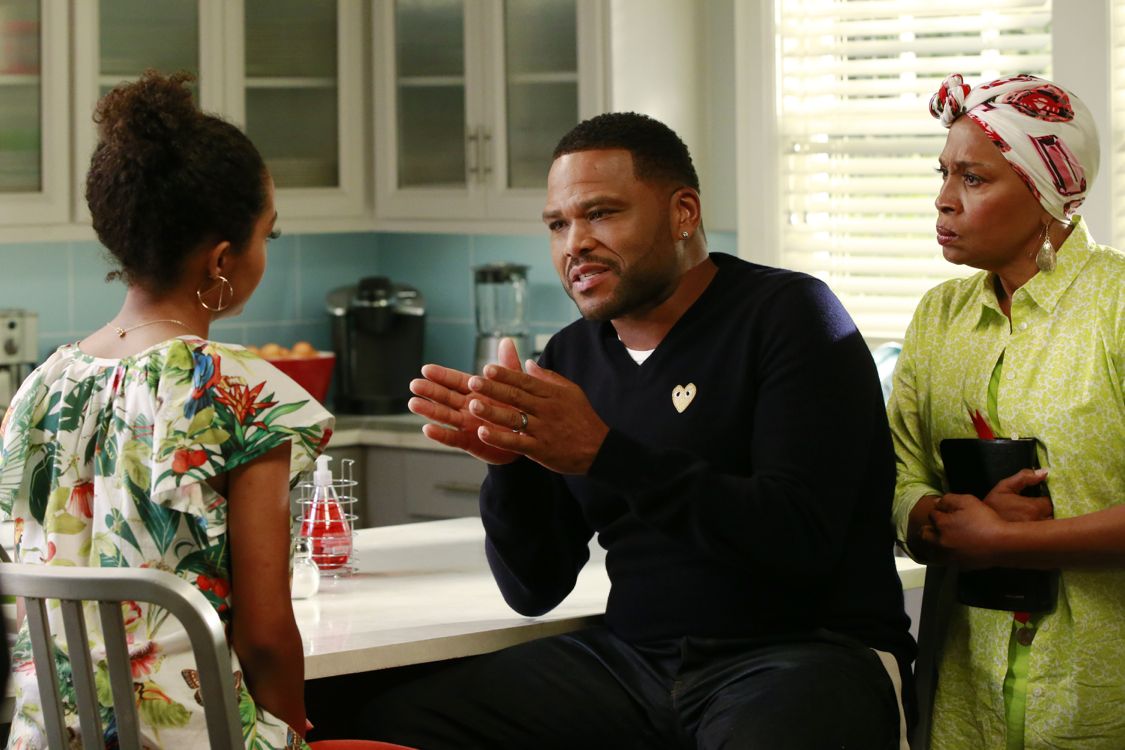 BLACK-ISH - "God" - When Dre discovers that Zoey is questioning her belief in God, he undergoes a crisis of faith and leans on family members and coworkers for their input. Meanwhile, Bow's brother Johan comes to stay with The Johnsons after living abroad and becomes an instant thorn in Dre's side, on "black-ish," WEDNESDAY, SEPTEMBER 28 (9:31-10:00 p.m. EDT), on the ABC Television Network." (ABC/Mitch Haaseth) ANTHONY ANDERSON, JENIFER LEWIS