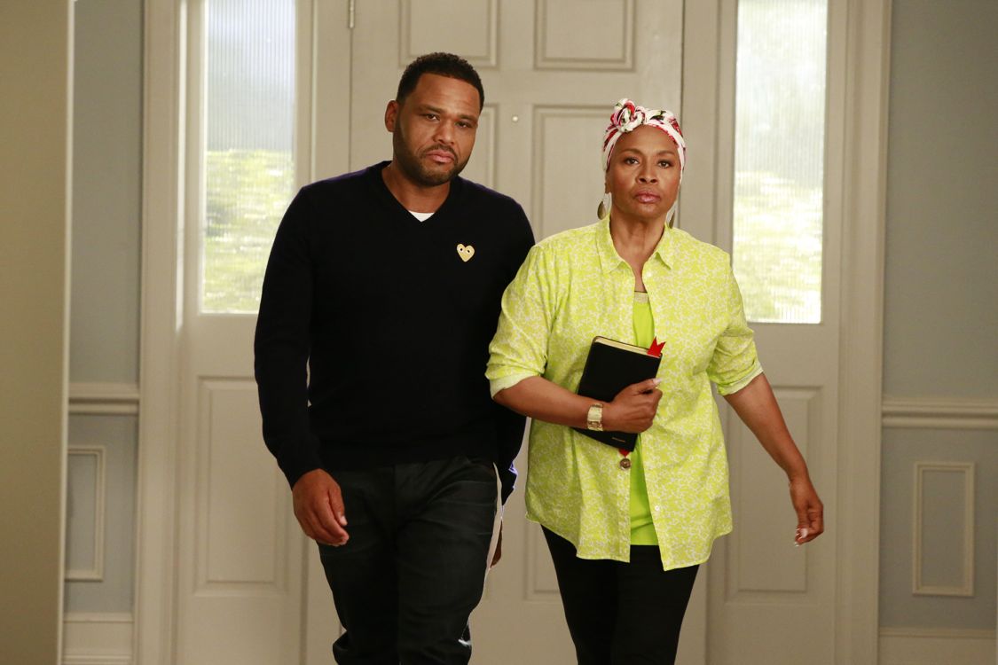 BLACK-ISH - "God" - When Dre discovers that Zoey is questioning her belief in God, he undergoes a crisis of faith and leans on family members and coworkers for their input. Meanwhile, Bow's brother Johan comes to stay with The Johnsons after living abroad and becomes an instant thorn in Dre's side, on "black-ish," WEDNESDAY, SEPTEMBER 28 (9:31-10:00 p.m. EDT), on the ABC Television Network." (ABC/Mitch Haaseth) ANTHONY ANDERSON, JENIFER LEWIS