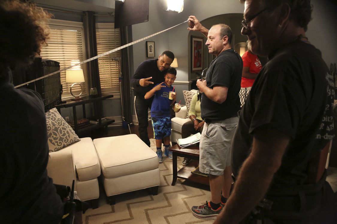 BLACK-ISH - "God" - When Dre discovers that Zoey is questioning her belief in God, he undergoes a crisis of faith and leans on family members and coworkers for their input. Meanwhile, Bow's brother Johan comes to stay with The Johnsons after living abroad and becomes an instant thorn in Dre's side, on "black-ish," WEDNESDAY, SEPTEMBER 28 (9:31-10:00 p.m. EDT), on the ABC Television Network." (ABC/Mitch Haaseth) ANTHONY ANDERSON, MILES BROWN