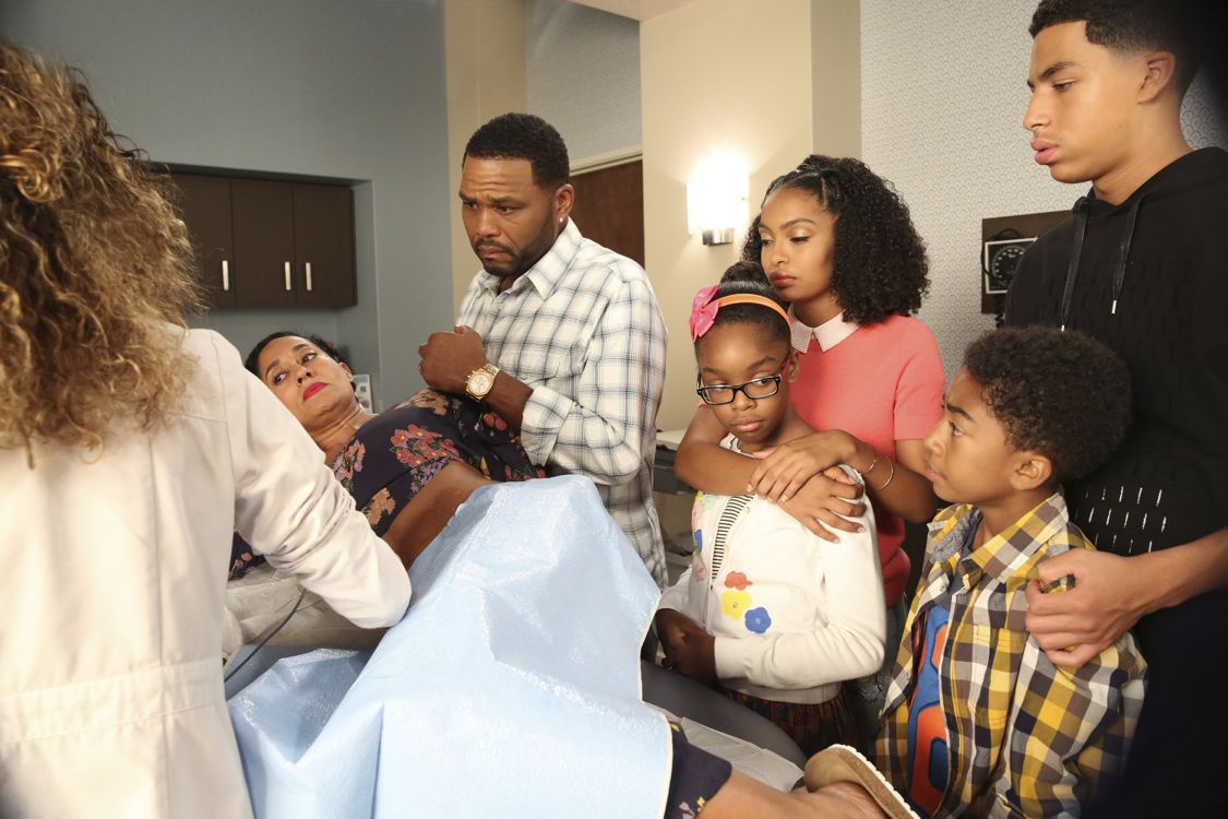 BLACK-ISH - "God" - When Dre discovers that Zoey is questioning her belief in God, he undergoes a crisis of faith and leans on family members and coworkers for their input. Meanwhile, Bow's brother Johan comes to stay with The Johnsons after living abroad and becomes an instant thorn in Dre's side, on "black-ish," WEDNESDAY, SEPTEMBER 28 (9:31-10:00 p.m. EDT), on the ABC Television Network." (ABC/Mitch Haaseth) TRACEE ELLIS ROSS, ANTHONY ANDERSON, MARSAI MARTIN, YARA SHAHIDI, MILES BROWN, MARCUS SCRIBNER