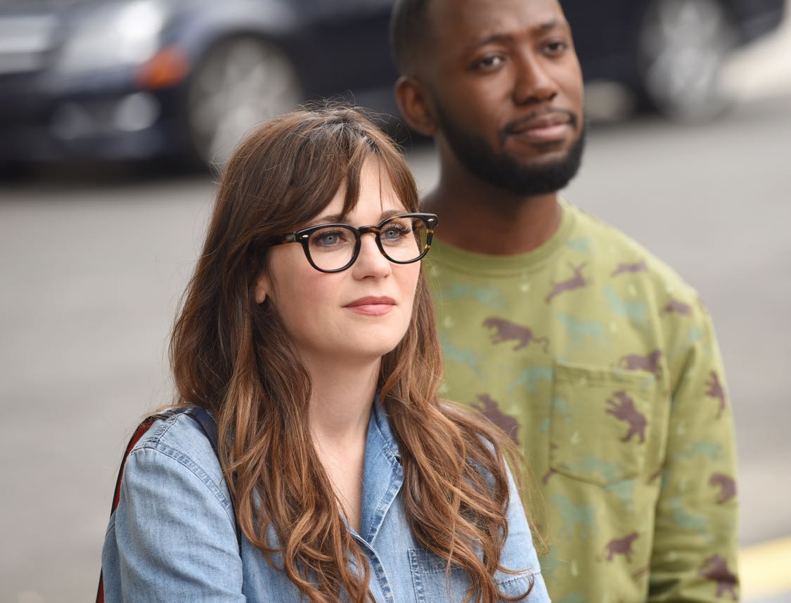 NEW GIRL: L-R: Zooey Deschanel and Lamorne Morris in the "House Hunt" season premiere episode of NEW GIRL airing Tuesday, Sept. 20 (8:30-9:00 PM ET/PT) on FOX. ©2016 Fox Broadcasting Co. Cr: Ray Mickshaw/FOX