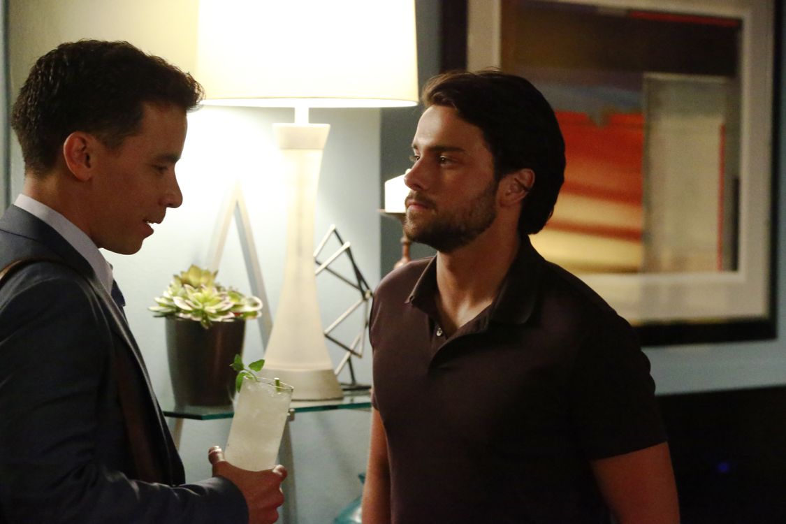 HOW TO GET AWAY WITH MURDER - "We're Good People Now" - With Wallace Mahoney's murder unsolved and Frank's whereabouts unknown, the "Keating 5" struggle to move on with their lives as they enter into their second year of law school. Meanwhile, Annalise's reputation at Middleton University is on the line, so she creates a criminal law clinic where the students will compete to try their own pro bono cases. Annalise also wrestles with a decision involving Frank that could change everything, on the highly anticipated season premiere of "How to Get Away with Murder," THURSDAY, SEPTEMBER 22 (10:00-11:00 p.m. EDT), on the ABC Television Network. (ABC/Mitch Haaseth) CONRAD RICAMORA, JACK FALAHEE