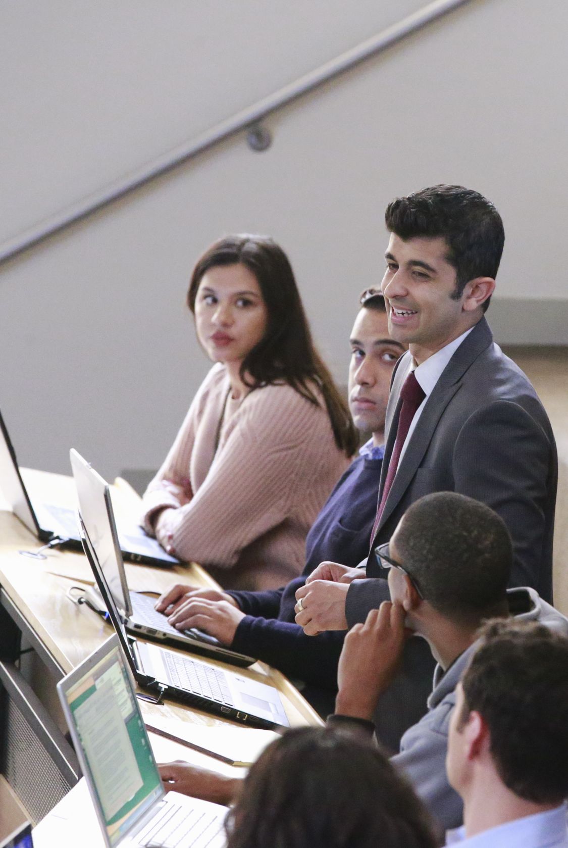 HOW TO GET AWAY WITH MURDER - "We're Good People Now" - With Wallace Mahoney's murder unsolved and Frank's whereabouts unknown, the "Keating 5" struggle to move on with their lives as they enter into their second year of law school. Meanwhile, Annalise's reputation at Middleton University is on the line, so she creates a criminal law clinic where the students will compete to try their own pro bono cases. Annalise also wrestles with a decision involving Frank that could change everything, on the highly anticipated season premiere of "How to Get Away with Murder," THURSDAY, SEPTEMBER 22 (10:00-11:00 p.m. EDT), on the ABC Television Network. (ABC/Mitch Haaseth) BEHZAD DABU