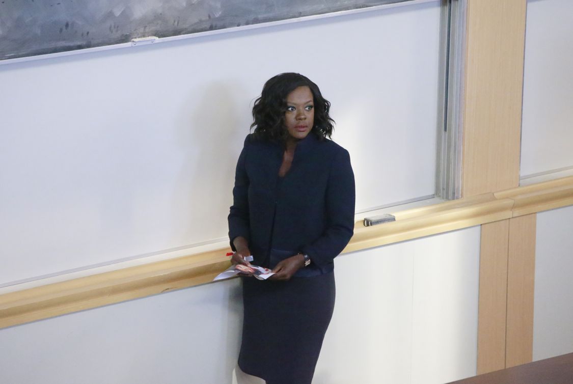 HOW TO GET AWAY WITH MURDER - "We're Good People Now" - With Wallace Mahoney's murder unsolved and Frank's whereabouts unknown, the "Keating 5" struggle to move on with their lives as they enter into their second year of law school. Meanwhile, Annalise's reputation at Middleton University is on the line, so she creates a criminal law clinic where the students will compete to try their own pro bono cases. Annalise also wrestles with a decision involving Frank that could change everything, on the highly anticipated season premiere of "How to Get Away with Murder," THURSDAY, SEPTEMBER 22 (10:00-11:00 p.m. EDT), on the ABC Television Network. (ABC/Mitch Haaseth) VIOLA DAVIS