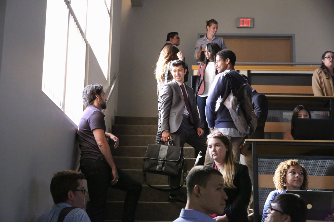 HOW TO GET AWAY WITH MURDER - "We're Good People Now" - With Wallace Mahoney's murder unsolved and Frank's whereabouts unknown, the "Keating 5" struggle to move on with their lives as they enter into their second year of law school. Meanwhile, Annalise's reputation at Middleton University is on the line, so she creates a criminal law clinic where the students will compete to try their own pro bono cases. Annalise also wrestles with a decision involving Frank that could change everything, on the highly anticipated season premiere of "How to Get Away with Murder," THURSDAY, SEPTEMBER 22 (10:00-11:00 p.m. EDT), on the ABC Television Network. (ABC/Mitch Haaseth) JACK FALAHEE, BEHZAD DABU, ALFRED ENOCH