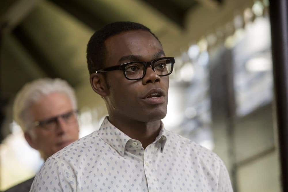 THE GOOD PLACE Season 1 Episode 8 Photos Most Improved Player 7 THE GOOD PLACE -- "Most Improved Player" Episode 107 -- Pictured: (l-r) Ted Danson as Michael, William Jackson Harper as Chidi -- (Photo by: Ron Batzdorff/NBC)