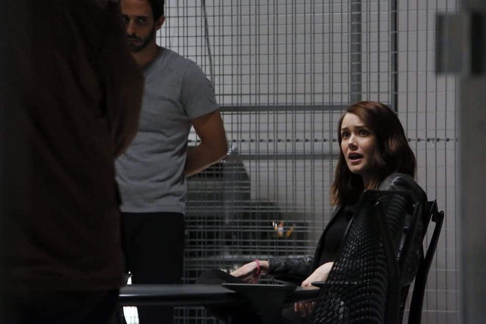 THE BLACKLIST Season 4 Episode 6 Photos The Thrushes: #53 16 THE BLACKLIST-- "The Thrushes: #53" Episode 406 -- Pictured: (l-r) Amir Arison as Aram Mojtabai, Megan Boone as Elizabeth Keen -- (Photo by: Will Hart/NBC)