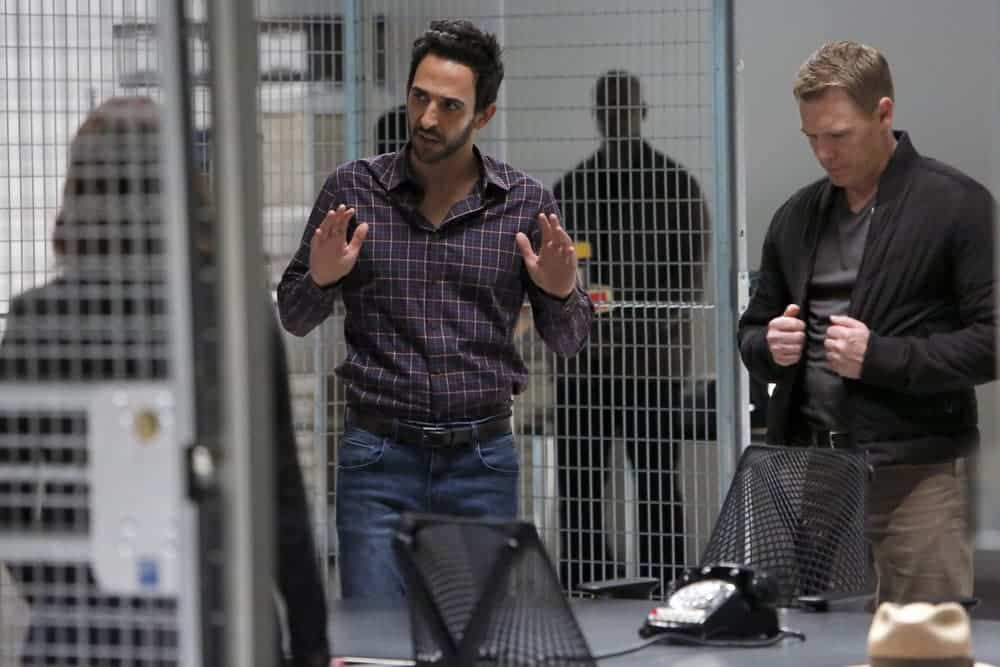 THE BLACKLIST Season 4 Episode 6 Photos The Thrushes: #53 13 THE BLACKLIST-- "The Thrushes: #53" Episode 406 -- Pictured: (l-r) Amir Arison as Aram Mojtabai, Diego Klattenhoff as Donald Ressler -- (Photo by: Will Hart/NBC)