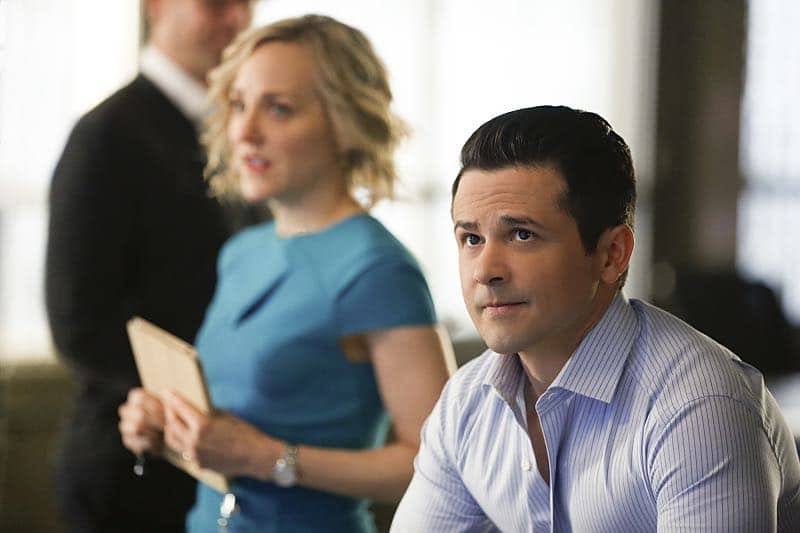 "Just Tell the Truth"--Bull turns down a major pay day for his company in order to assist a cook accused of murdering his socialite fiancÃÂ© when he realizes the man's confession to the crime was coerced by the police. Also when Marissa, Cable and Danny find out Chunk is going on a date with a man he doesn't know well, they try to convince him to use their collective skills to investigate him beforehand, on BULL, Tuesday, Oct. 25 (9:00-10:00 PM, ET/PT) on the CBS Television Network. Pictured L-R: Geneva Carr as Marissa Morgan and Freddy Rodriguez as Benny ColÃÂ³n Photo: Craig Blankenhorn/CBS ÃÂ©2016CBS Broadcasting, Inc. All Rights Reserved