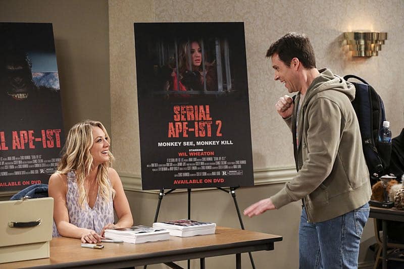 "The Fetal Kick Catalyst" -- Pictured: Penny (Kaley Cuoco). Penny is surprised to learn she has fans of her performance in "Serial Ape-ist" when she attends Van Nuys Comic Con with Leonard. Also, Amy hosts a Sheldon-style brunch at Penny's apartment and Wolowitz makes an impulsive purchase when he starts stressing out about the baby on the way, when THE BIG BANG THEORY moves to its regular time period, Thursday, Oct. 27 (8:00-8:31 PM, ET/PT), on the CBS Television Network. Photo: Michael Yarish/Warner Bros. Entertainment Inc. ÃÂ© 2016 WBEI. All rights reserved.