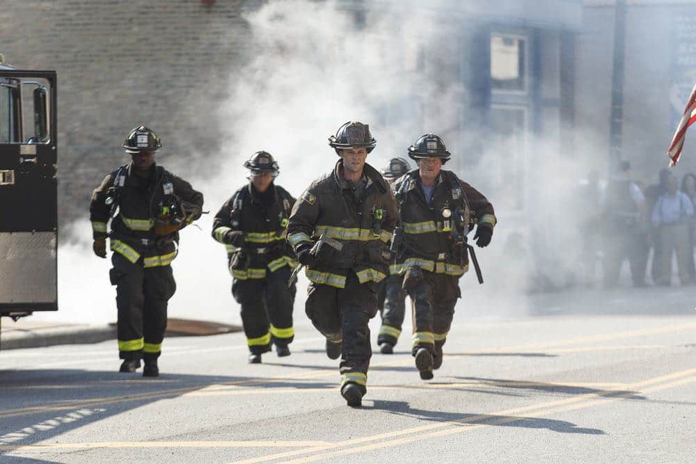 CHICAGO FIRE Season 5 Episode 3 Photos Scorched Earth 5 CHICAGO FIRE -- "Scorched Earth" Episode 503 -- Pictured: (l-r) Eamonn Walker as Wallace Boden, Jesse Spencer as Matthew Casey, Christian Stolte as Mouch -- (Photo by: Parrish Lewis/NBC)