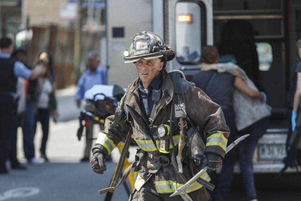 CHICAGO FIRE Season 5 Episode 3 Photos Scorched Earth 3 CHICAGO FIRE -- "Scorched Earth" Episode 503 -- Pictured: David Eigenberg as Christopher Hermann -- (Photo by: Parrish Lewis/NBC)