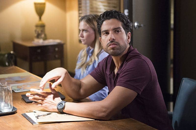 "The Anti-Terrorism Squad" -- The BAU uses social media to discover an even bigger motive when two high school students survive both of their families deaths in Minnesota, on CRIMINAL MINDS, Wednesday, Nov. 2 (9:00-10:00 PM, ET/PT), on the CBS Television Network. "The Anti-Terror Squad" -- Coverage of the CBS series CRIMINAL MINDS, scheduled to air on the CBS Television Network. Pictured: Adam Rodriguez (Luke Alvez), A.J. Cook (Jennifer "JJ" Jareau), Photo: Neil Jacobs/CBS ÃÂ©2016 CBS Broadcasting, Inc. All Rights Reserved