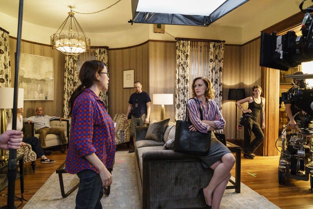 BTS, Director Karen Kusama, Kerry Bishe as Donna Clark - Halt and Catch Fire _ Season 3, Episode 7  - Photo Credit: Tina Rowden/AMC