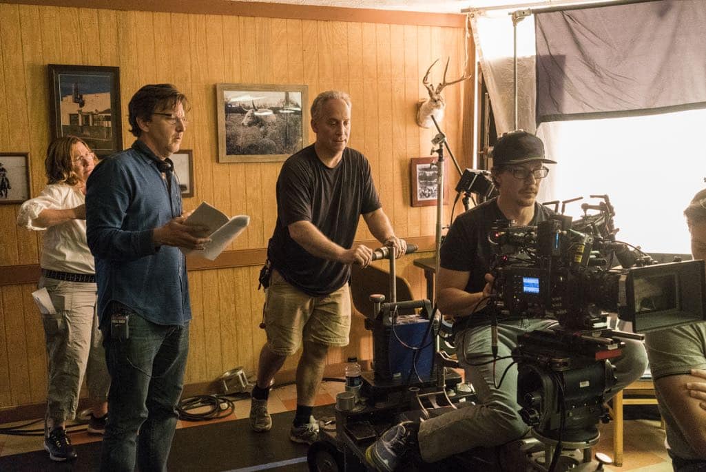 BTS, Director Andrew McCarthy- Halt and Catch Fire _ Season 3, Episode 5  - Photo Credit: Tina Rowden/AMC