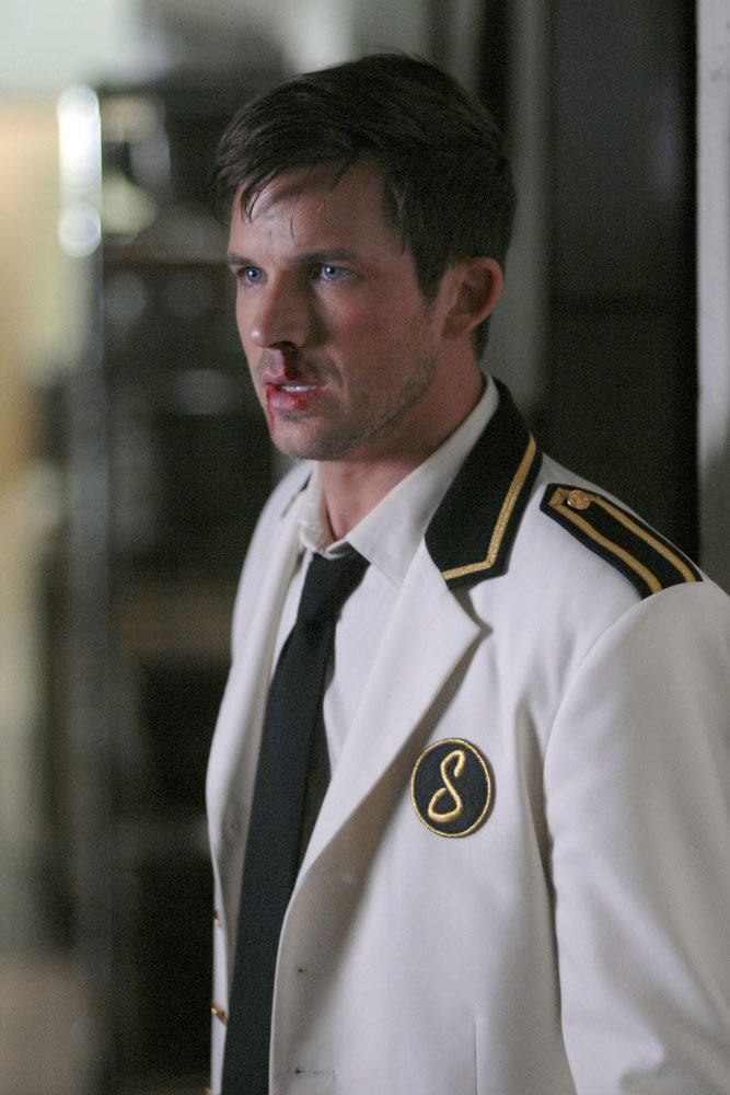 TIMELESS -- "Atomic City" Episode 102 -- Pictured: Matt Lanter as Wyatt Logan -- (Photo by: Sergei Bachlakov/NBC)