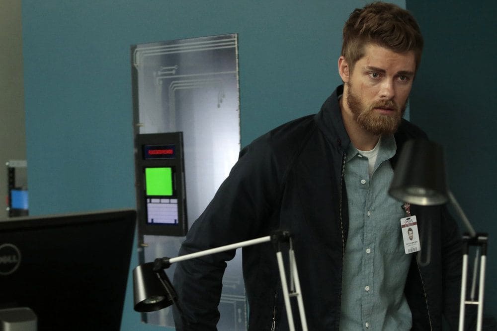 BLINDSPOT-- Her Spys Mind Episode 206 -- Pictured: Luke Mitchell as Roman -- (Photo by: Giovanni Ruffino/NBC)