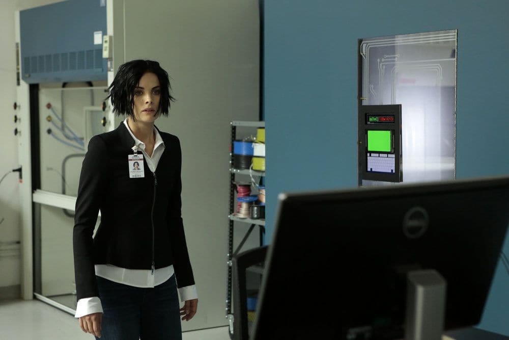 BLINDSPOT-- Her Spys Mind Episode 206 -- Pictured: Jaimie Alexander as Jane Doe -- (Photo by: Giovanni Ruffino/NBC)