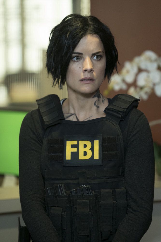 BLINDSPOT-- "Condone Untidiest Thefts" Episode 205 -- Pictured: Jaimie Alexander as Jane Doe -- (Photo by: Peter Kramer/NBC)