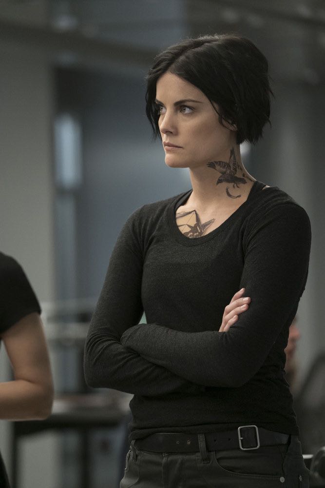BLINDSPOT -- "Condone Untidiest Thefts" Episode 205 -- Pictured: Jaimie Alexander as Jane Doe -- (Photo by: Peter Kramer/NBC)
