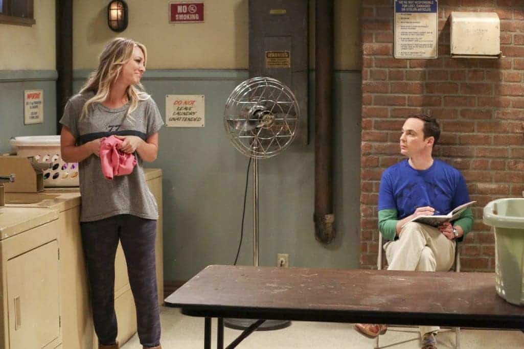 Sheldon and Penny In Laundry Room