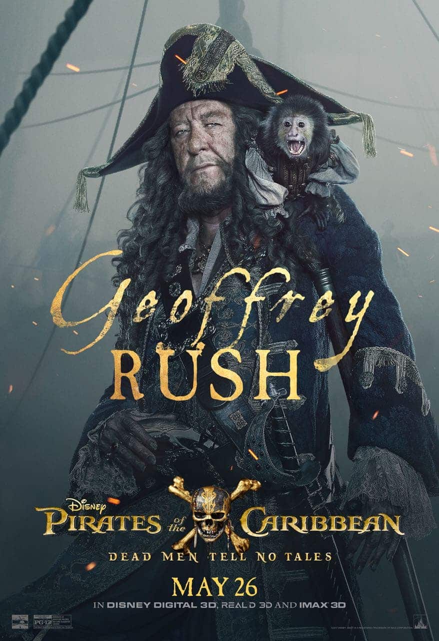 Pirates of the Caribbean: Dead Men Tell No Tales Geoffrey Rush Poster Pirates of the Caribbean: Dead Men Tell No Tales Geoffrey Rush Poster