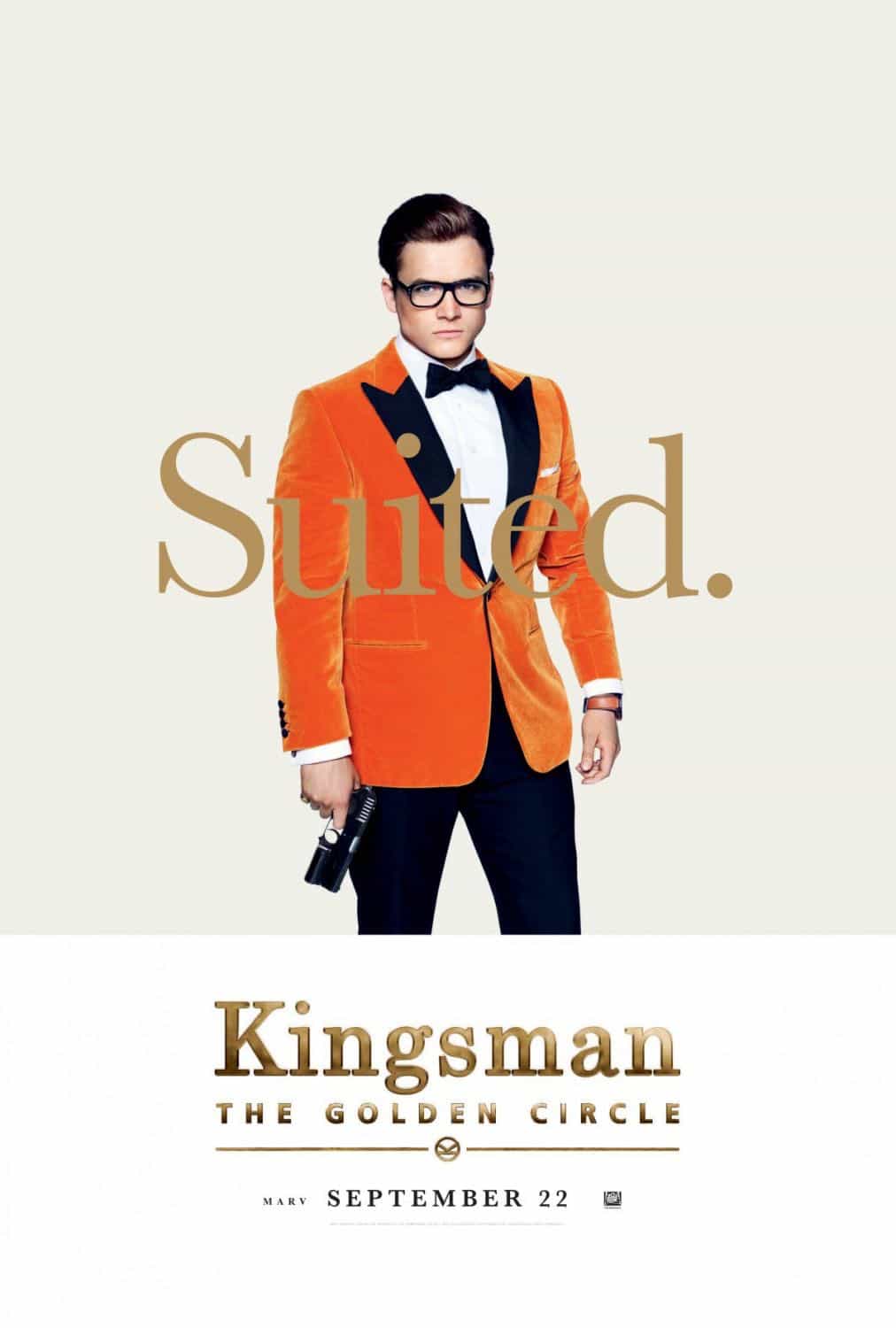 KINGSMAN THE GOLDEN CIRCLE Character Poster Taron Egerton KINGSMAN THE GOLDEN CIRCLE Character Poster Taron Egerton