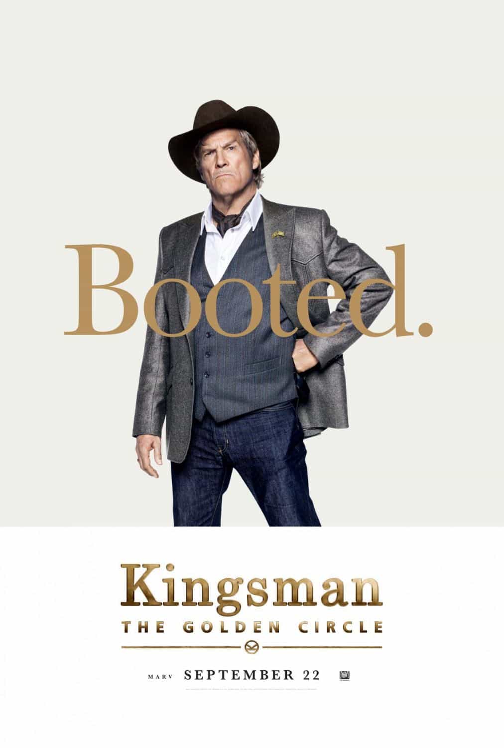KINGSMAN THE GOLDEN CIRCLE Character Poster Jeff Bridges KINGSMAN THE GOLDEN CIRCLE Character Poster Jeff Bridges