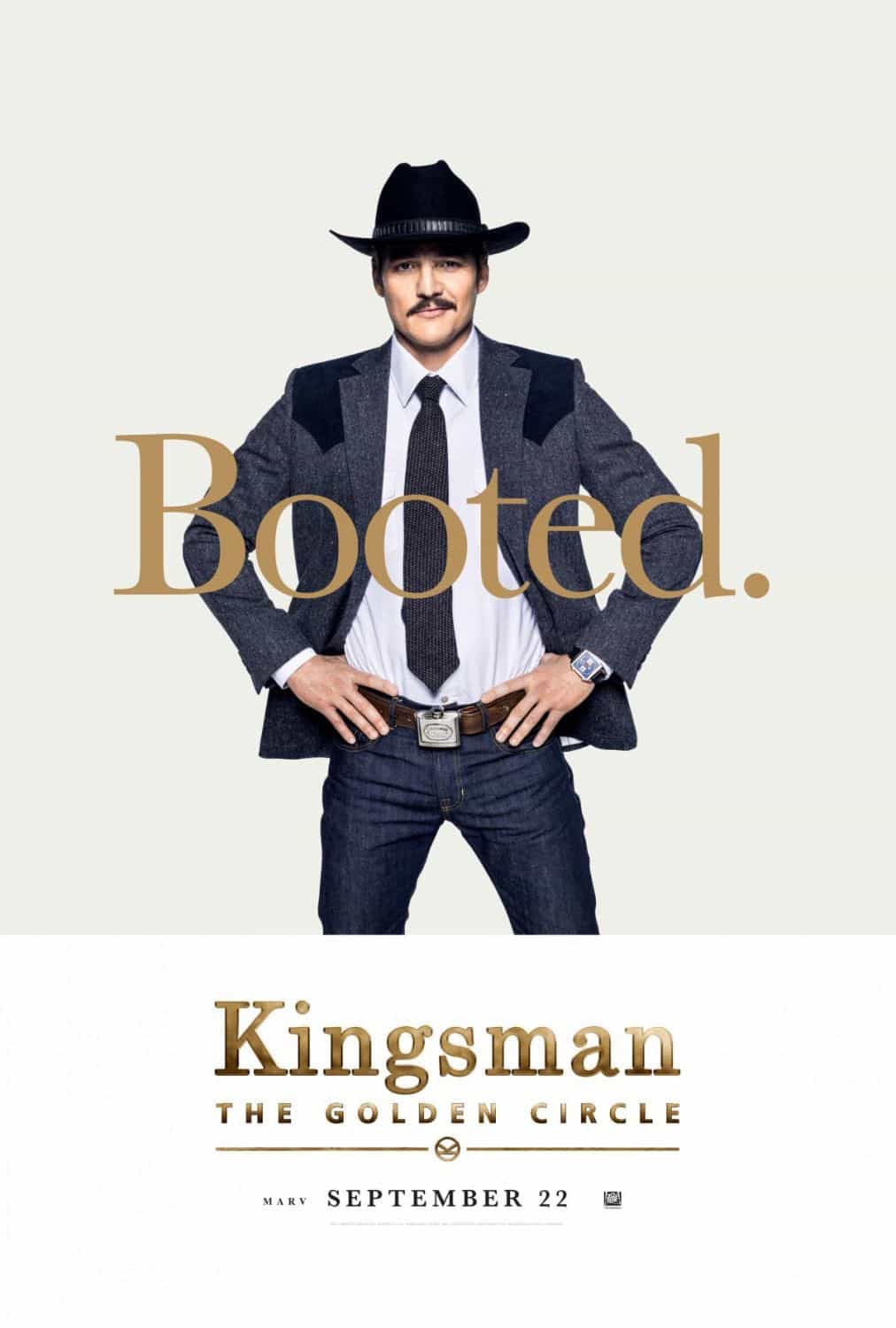 KINGSMAN THE GOLDEN CIRCLE Character Poster Pedro Pascal KINGSMAN THE GOLDEN CIRCLE Character Poster Pedro Pascal