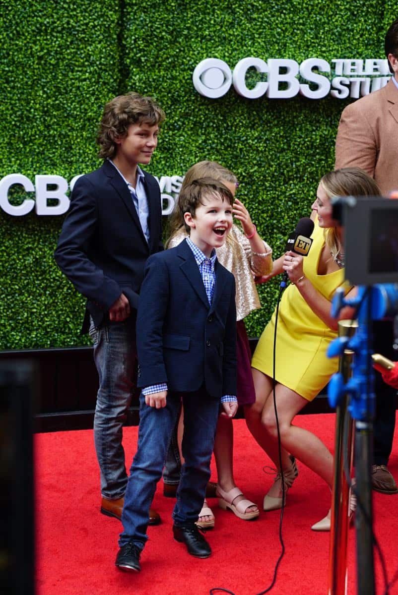 (L-R) Montana Jordan, and Iain Armitage at the CBS Summer Soirée, held on August 1, 2017 in Los Angeles, CA. Photo: Sonja Flemming/CBS é2017 Broadcasting Inc. All Rights Reserved