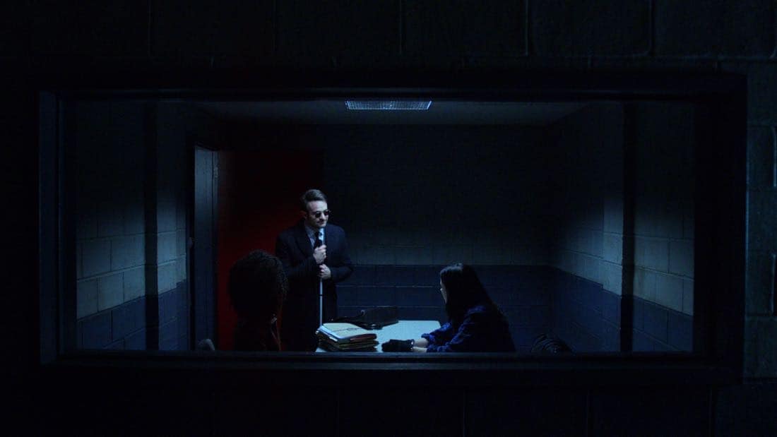 Marvel's The Defenders Episode 2 Mean Right Hook Simone Missick, Charlie Cox, Krysten Ritter Marvel's The Defenders Episode 2 Mean Right Hook Simone Missick, Charlie Cox, Krysten Ritter