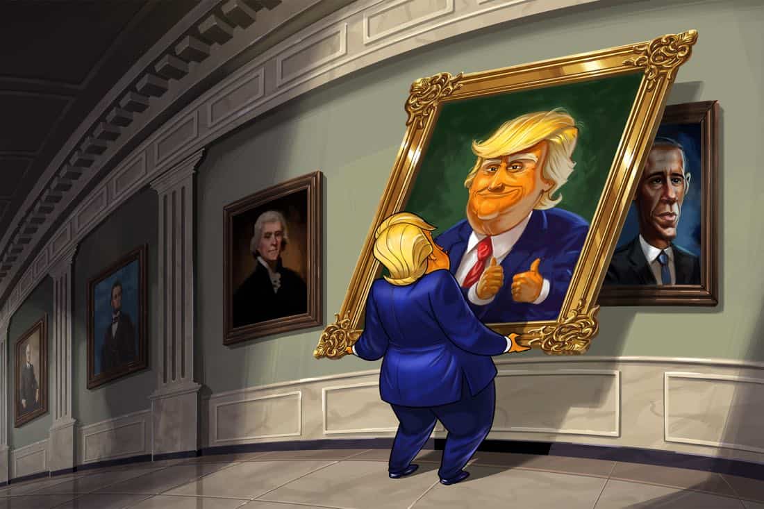 Still from OUR CARTOON PRESIDENT. Courtesy of SHOWTIME.