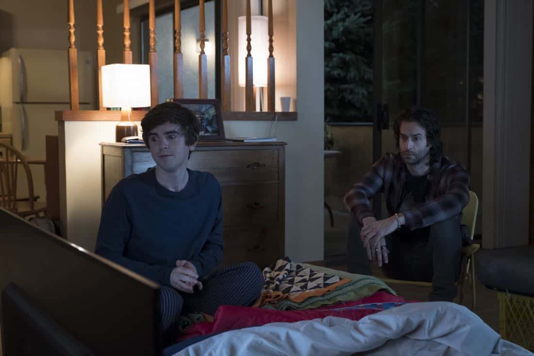 THE GOOD DOCTOR - "She" - Dr. Shaun Murphy is surprised to learn that his young cancer patient identifies as a girl while being biologically male. Shaun must quickly learn to understand his patient, her medical needs and how to work with her family, who all feel they know what is best for her, on "The Good Doctor," MONDAY, FEB. 5 (10:01-11:00 p.m. EST), on The ABC Television Network. (ABC/Jeff Weddell) FREDDIE HIGHMORE, CHRIS D'ELIA
