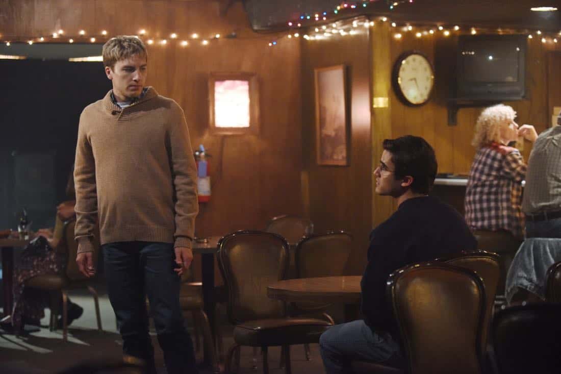 THE ASSASSINATION OF GIANNI VERSACE: AMERICAN CRIME STORY "House by the Lake" Episode 4 (Airs Wednesday, February 7, 10:00 p.m. e/p) -- Pictured: (l-r) Cody Fern as David Madson, Darren Criss as Andrew Cunanan. CR: Ray Mickshaw/FX