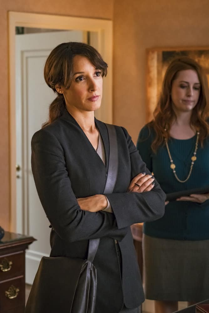 TAKEN -- "Charm School" Episode 206 -- Pictured: Jennifer Beals as Christina Hart -- (Photo by Jan Thijs/NBC)