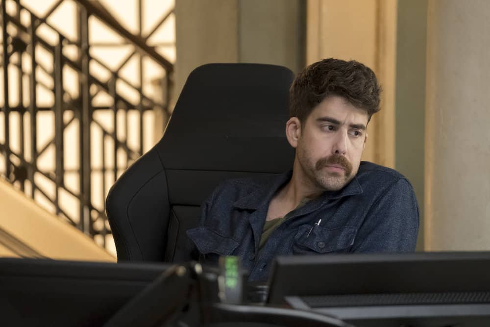 TAKEN -- "Invitation Only" Episode 207 -- Pictured: Adam Goldberg as Kilroy -- (Photo by: Panagiotis Pantazidis/NBC)