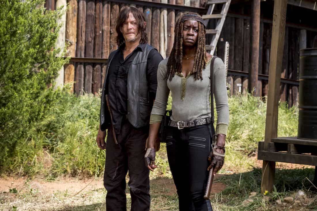 THE WALKING DEAD Season 8 Episode 12 Photos The Key 4 Norman Reedus as Daryl Dixon, Danai Gurira as Michonne - The Walking Dead _ Season 8, Episode 12 - Photo Credit: Gene Page/AMC
