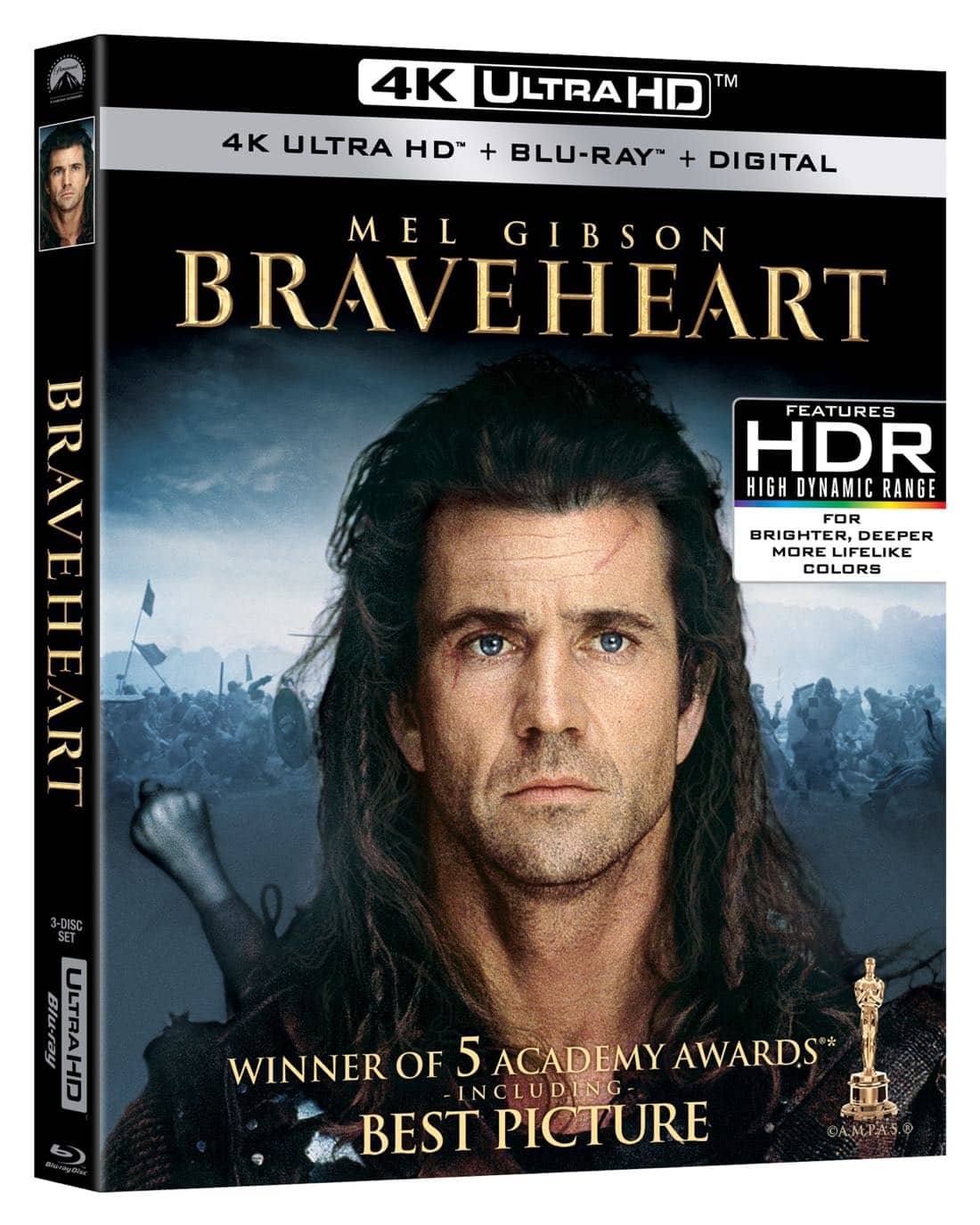 Braveheart 4K Ultra HD + Blu-ray + Digital Braveheart 4K Ultra HD + Blu-ray + Digital
