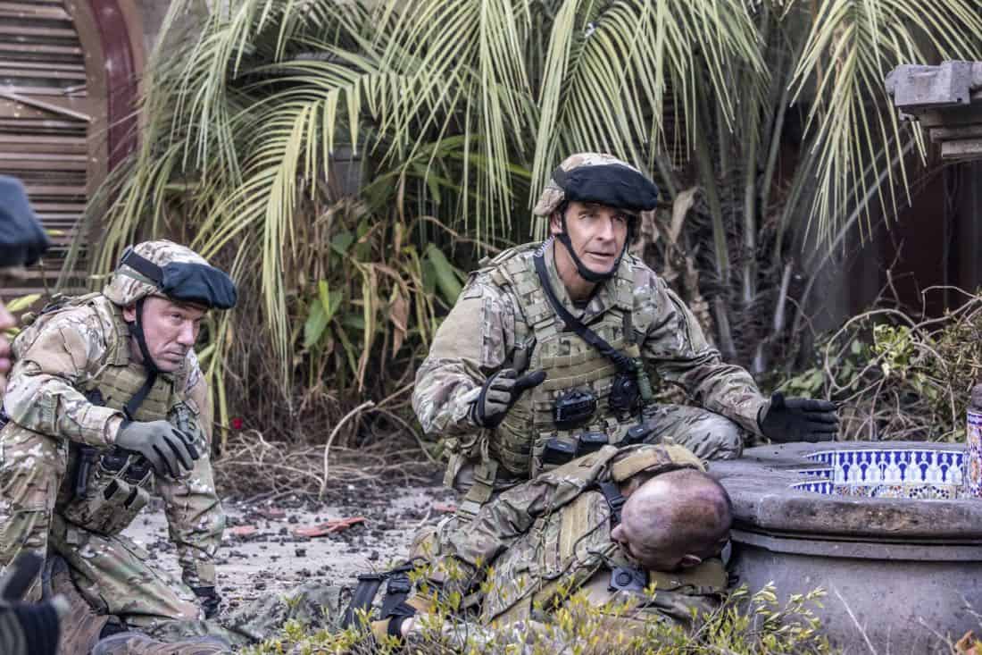 "Welcome to the Jungle" -- Pride, Sebastian and Tammy travel to South America after Pride is personally requested by a former colleague to assist with a classified operation that has been compromised, on NCIS: NEW ORLEANS, Tuesday, March 27 (10:00-11:00 PM, ET/PT) on the CBS Television Network. Pictured L-R: Patrick Page as Colonel Stanley Parker and Scott Bakula as Special Agent Dwayne Pride Photo: Skip Bolen/CBS ÃÂ©2018 CBS Broadcasting, Inc. All Rights Reserved